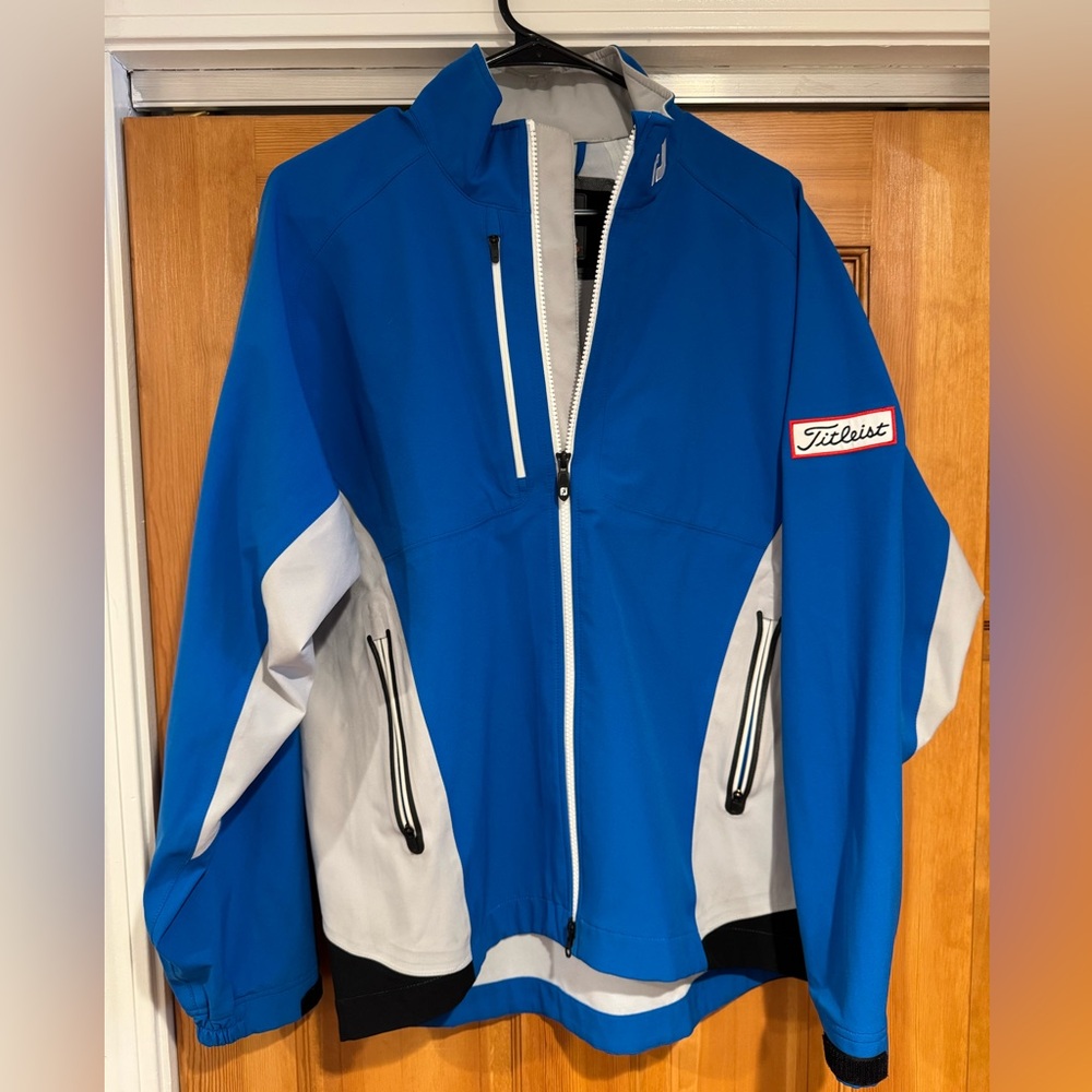 Footjoy Titleist Blue and White DryJoy Jacket